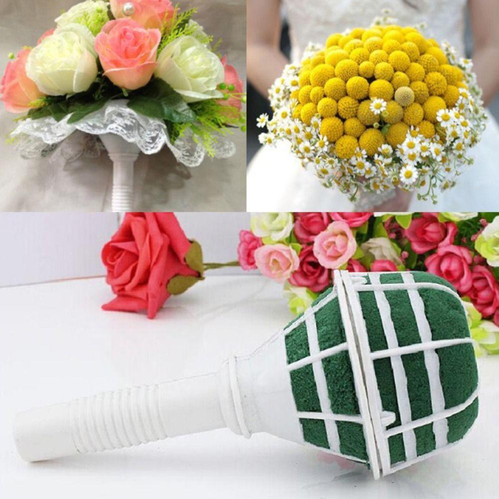 Decoration Party Handle Floral Bouquets Supplies Floral Foam Bridal Floral Holder Bouquet Holder