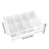 8/12/15 Compartment Plastic Box Adjustable Compartment Jewelry Organizer Box Eco-Friendly PP Transparent Jewelry Screw Box