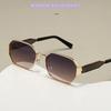 New Fashion Vintage Sunglasses Women Men Designer Retro Metal Rectangle Sun Glasses Female Male Popular Black Eyewear