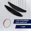 Car Front Headlight Lamp Eyebrows Eyelids Moulding Cover Trims For Opel Vauxhall Astra H MK5 2004 - 2009