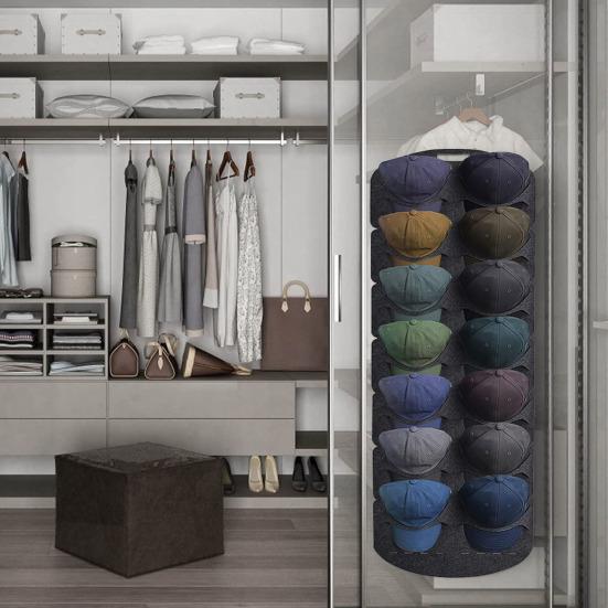 Baseball Hat Storage Bag Behind Door Wall Hat Holder Punch-free Large Capacity Anti-slip Baseball Cap Display Hanging Rack Neatly Arranged Cap