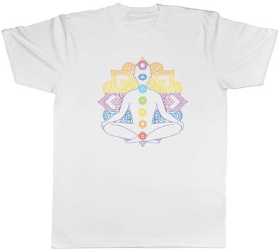 Čakros Simboliai Mandala Spalva Joga Dvasinis Vyriškas Unisex Marškinėliai T-shirt Dovana 4