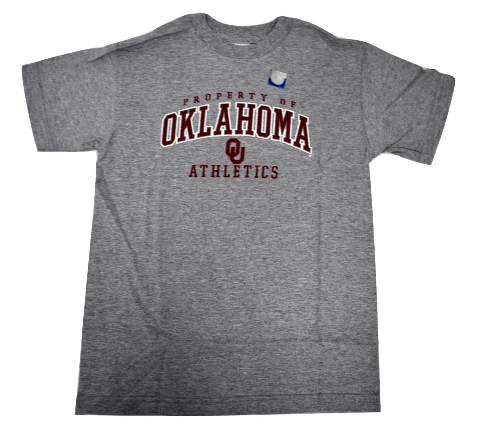 

NCAA Youth Boys Property Of Oklahoma Sooners Athletics Shirt New S, M, L, XL 2XL