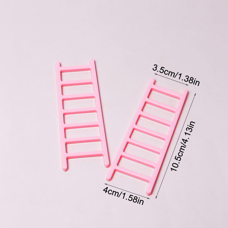 5Pcs Colorful Mini Plastic Ladder Cake Decoration Furniture Decoration Birthday Party Cake Decoration Supplies