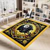 1PC Stained Glass Steelers Non-Slip Floor Carpet Compatible for Office&Living Room&Bedroom&Dining Room - Flat - Weave Machine-S0352