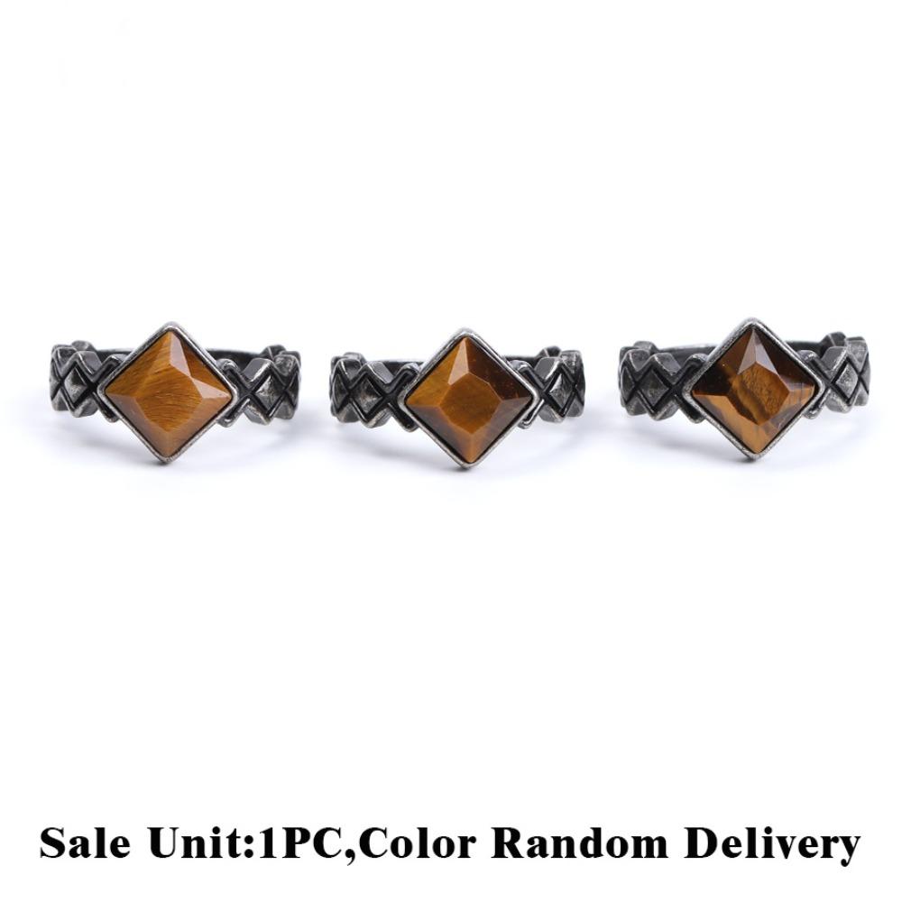 White Crystal Stone Ring Punk Style Amethyst Ring Newest Crystal Ring Fashion Accessories