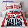 USA National Football Logo Pattern Bedding Home Decoration Birthday Gift (1 * Duvet Cover + 2 * Pillowcase, Without Core),fan Merchandise.