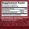 Red Yeast Rice with CoQ10 Supplement - Extra Strength Red Yeast Rice 1200 Mg. CoQ10 100 Mg Capsule Per Serving