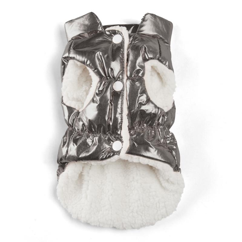 Winter Pet Clothes Waterproof Puppy Button Costume For Small Dogs Cats Thicken Fleece Vest Coat French Bulldog Chihuahua Outfits