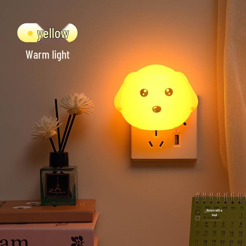LED Cartoon Night Light with Socket Switch for Bedroom or Hallway