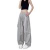 Women's Summer High-Waist Retro Joggers: Casual Wide-Leg Straight Pants