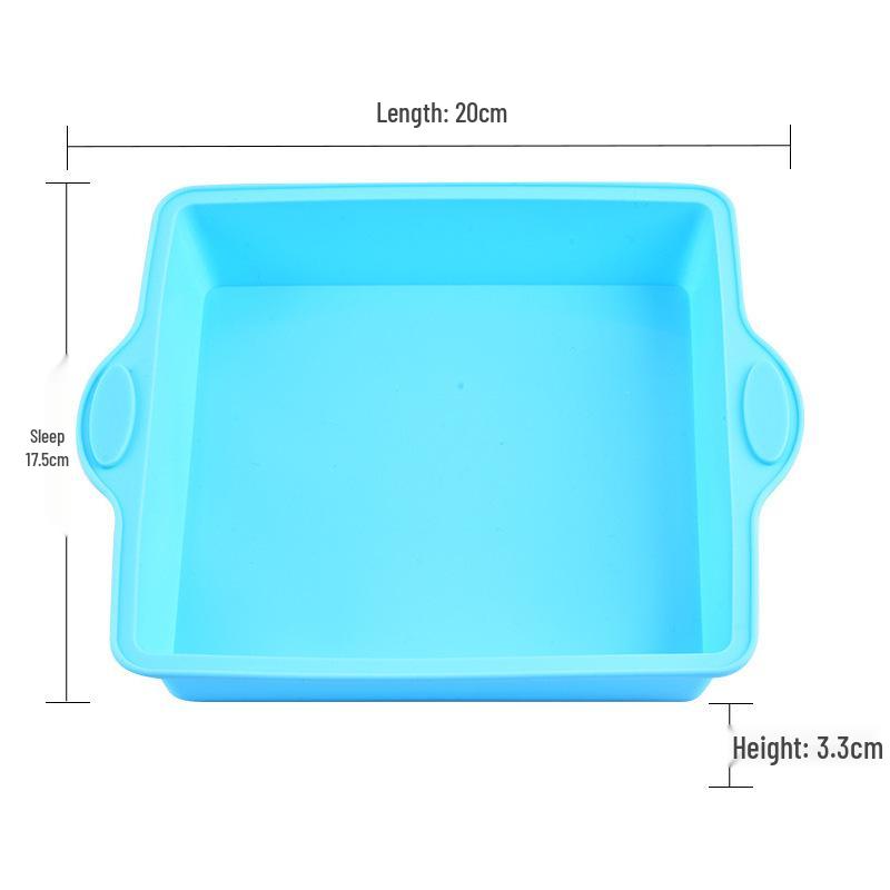 Heat-Resistant Silicone Baking Molds: Round & Rectangular for DIY Cake, Bread, and Toast