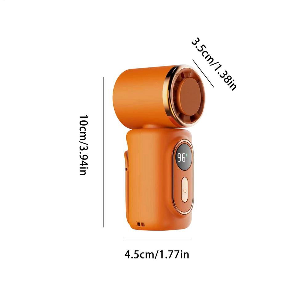 USB Charging Mini Portable Handheld Clip Fan 180-degree Rotating Head Highspeed Fan Portable Lightweight Mini Fan Handheld Fan