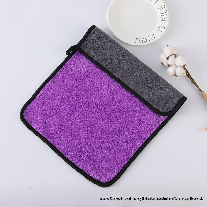 Serviette de lavage de voiture en microfibre double face personnalisable