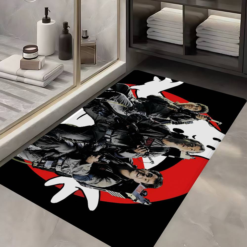 Movie G-Ghostbusters Hallway Carpet Washable Non-Slip Living Room Sofa Chairs Area Mat Kitchen Doormat Area Rug