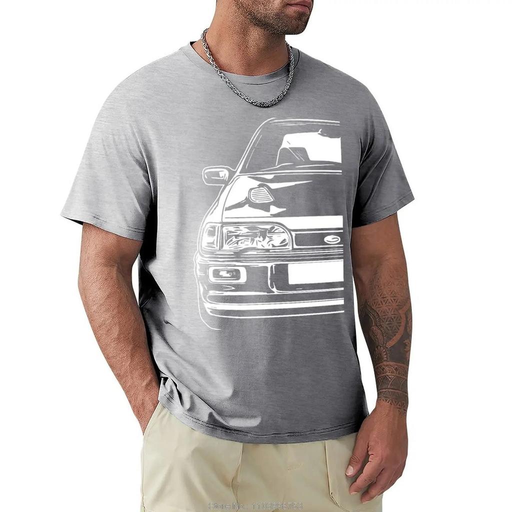 Harajuku Men Clothing Classic Car Sierra RS Cosworth Sapphire Tops Graphic T-shirt Short Sleeve Tees fitness Cotton T Shirt