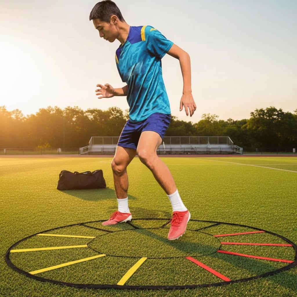 Folding Agility Hoop Foldable Soccer Indoor and Outdoor Use