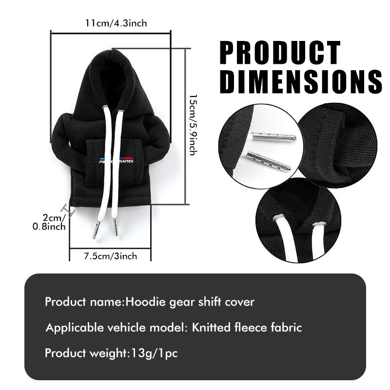 Car Shift Knob Cover Manual Handle Gear Sweatshirt Change Lever Covers For BMW Performance M2 M3 M4 X1 X3 X4 X5 E87 X7 E91 G20