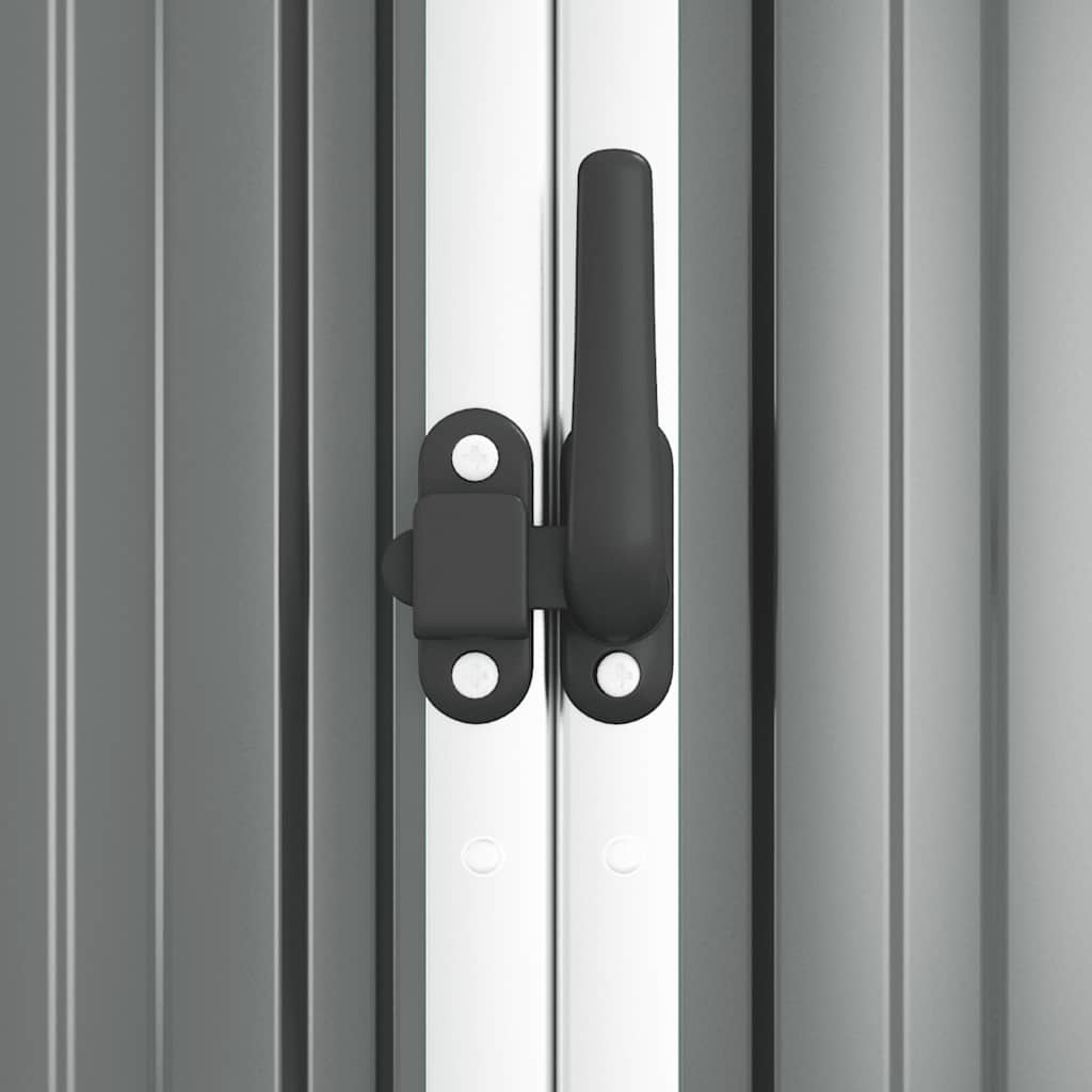 Vidaxl Capanno da Giardino, Grigio, 161X89X161 Cm, Acciaio Galvanizzato