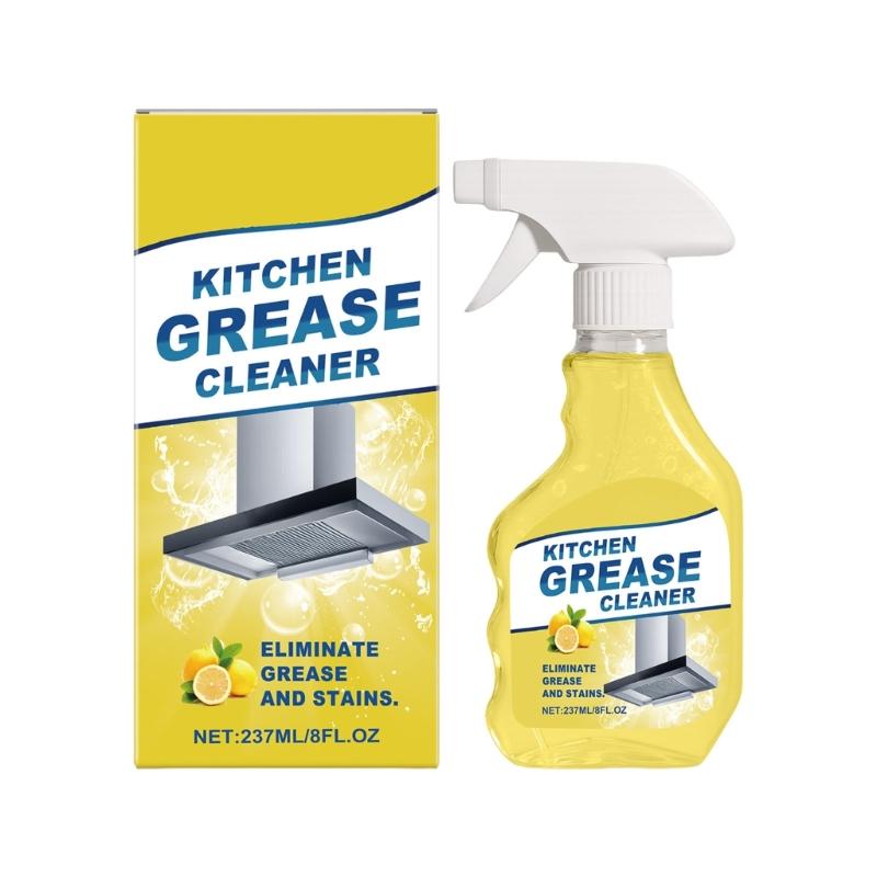 Powerful Oil Stain Cleaner Grease Cleaner Gentle on Hands Kitchen Cleaner Agent 237ml 1