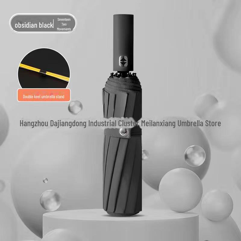 

72-костный двухкилевой автоматический женский зонт: Ветрозащита, защита от ультрафиолета, защита от солнца и дождя.