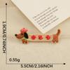 Embroidery Label Embroidery Sticker DIY Self-adhesive Patch Sticker Accessories Patch Cartoon Sausage Dog Original Cloth Sticker