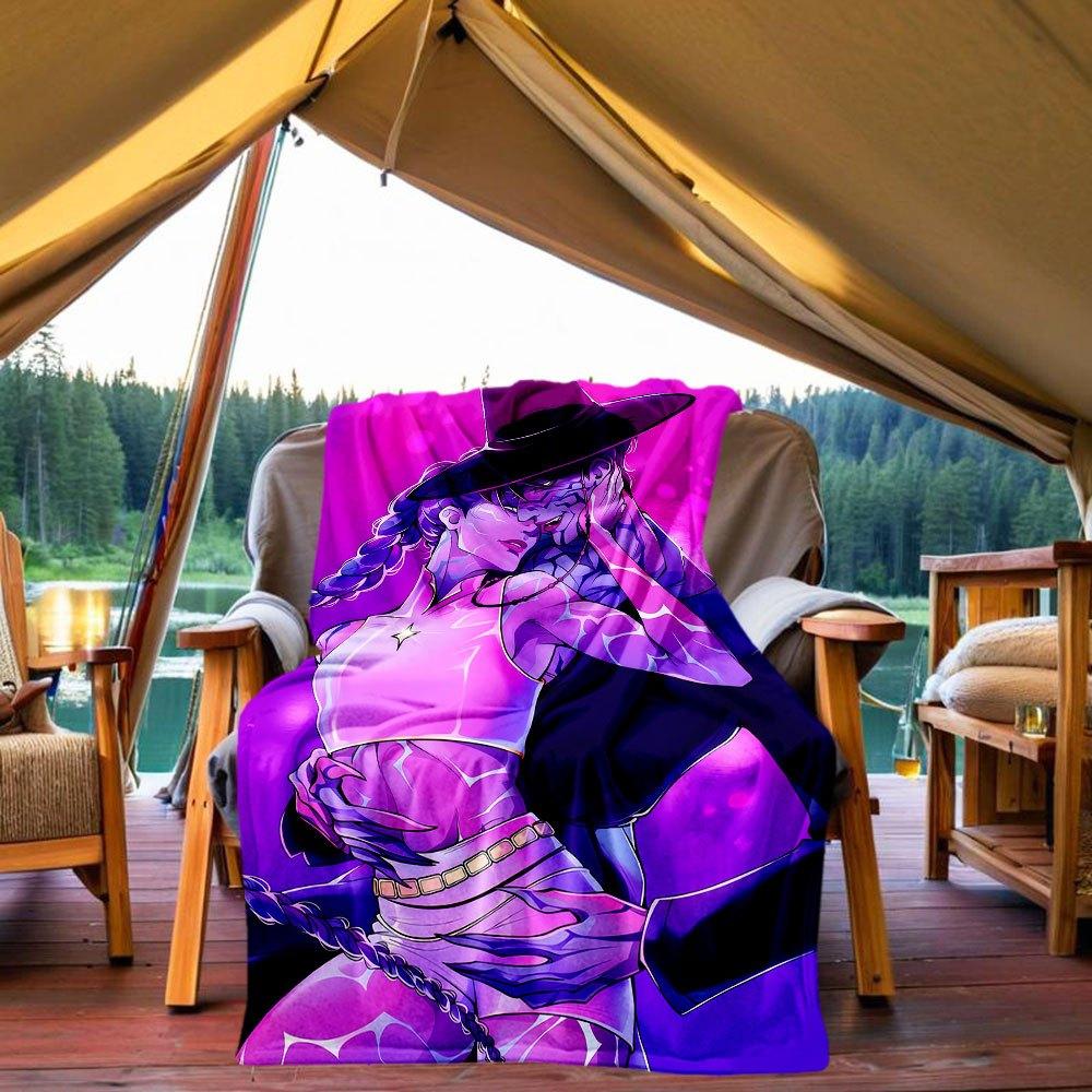

Purple and Pink Crop Top with Star Print - Trendy Fashionable Women s ClothingBlanket Lightweight Flannel Throw Blanket for Sofa, Bed, Trave 130x150cm