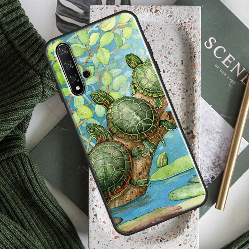 Cute Turtles Painted For Huawei Nova 10 9 SE 5T 12s 12i 11i Y91 Y90 Y60 Y70 Y72 Y61 P60 Pro P20 P40 P30 Lite Case