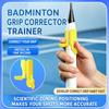 Facile da Installare Ausilio per Impugnatura da Badminton Allineatore Impugnatura Racchetta Per Principianti di Badminton