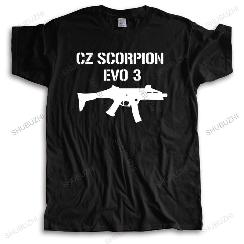 New Arrived Casual Tshirt Men Cotton Tops Man Crew Neck T-shirt CZ SCORPION EVO Summer Top Gift Male Short Sleeve T-SHIRT