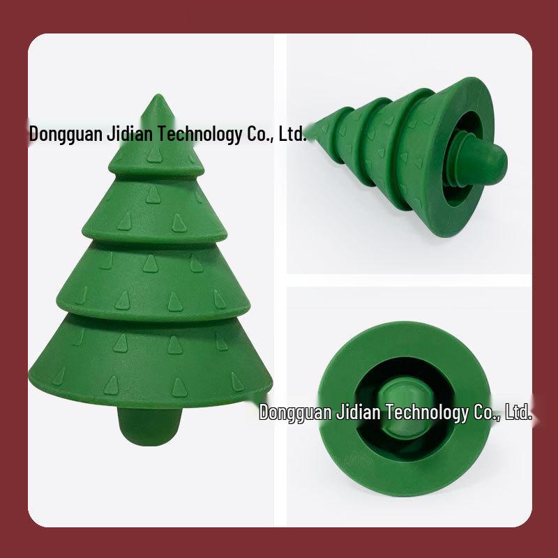 Christmas Silicone Wine and Champagne Bottle Stopper & Pourer