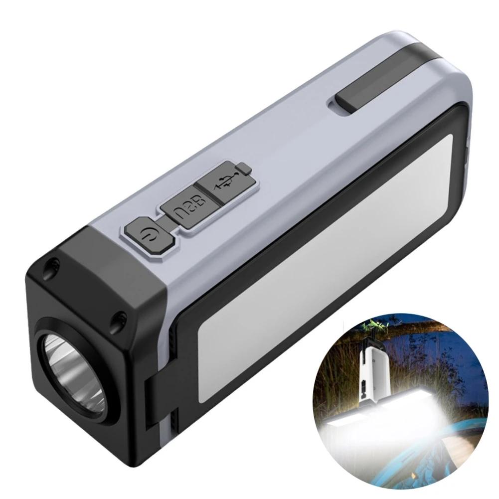 Super Bright LED Working Repair Light Mini Handheld Lamp Portable COB Outdoor Camping Emergency Flashlight 7 Modes Lighting