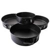 4Pcs/Set Cake Pan for Baking Removable Bottom Non-Stick Springform Cheesecake Pan Leakproof Round C