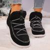 Women's Fluffy Plush Winter Boots Thick Warm Fleece Lined Comfortable Flat Ankle Boots