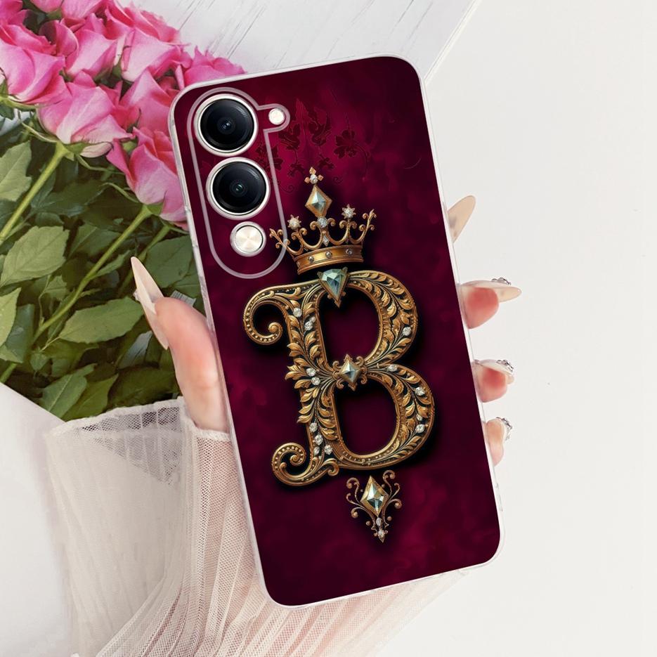 For Vivo Y04 Case V2430 Cool Fashion Letters Cover Soft Silicone Phone Case For Vivo Y29s Y 29s VivoY04 VivoY29s Back Cover Bags
