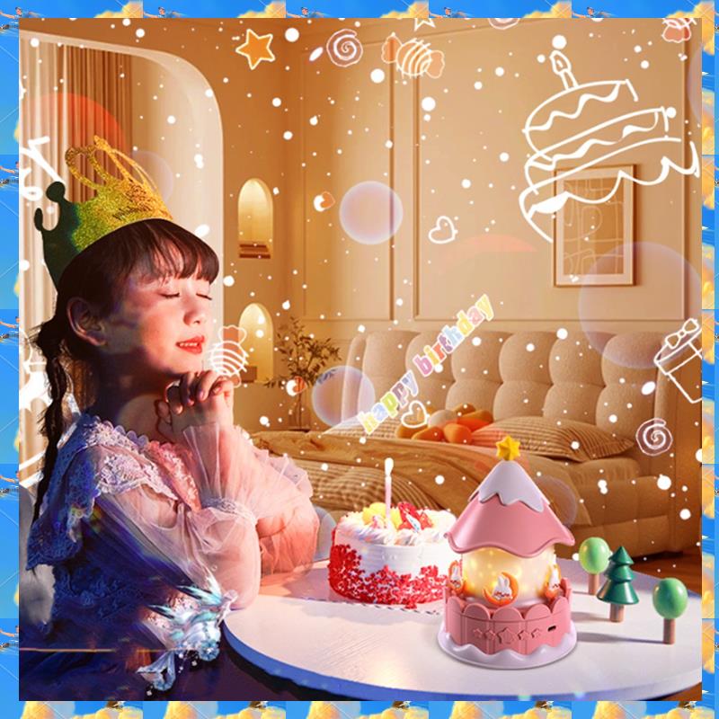 FTS Star Galaxy Projector Night Light For Kids 360° Rotating Baby Ceiling Projector With Dimmable Light For Bedroom