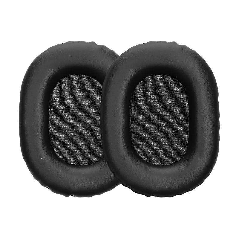 

kwmobile 2x headphone cover Sony MDR-7506 / MDR-7510 MDR-7520 Compatible with MDR-V6/MDR-CD900ST replacement ear pads - cushion PU leather black color