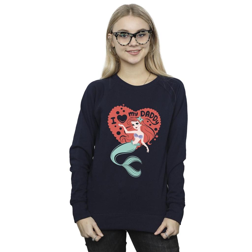 Disney Womens/Ladies The Little Mermaid Love Daddy Sweatshirt