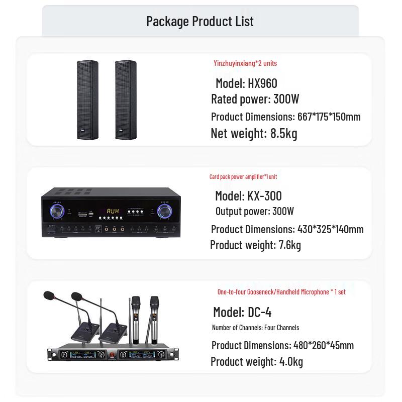 Weishu P-300 Professional Conference Room Audio System (CN version)