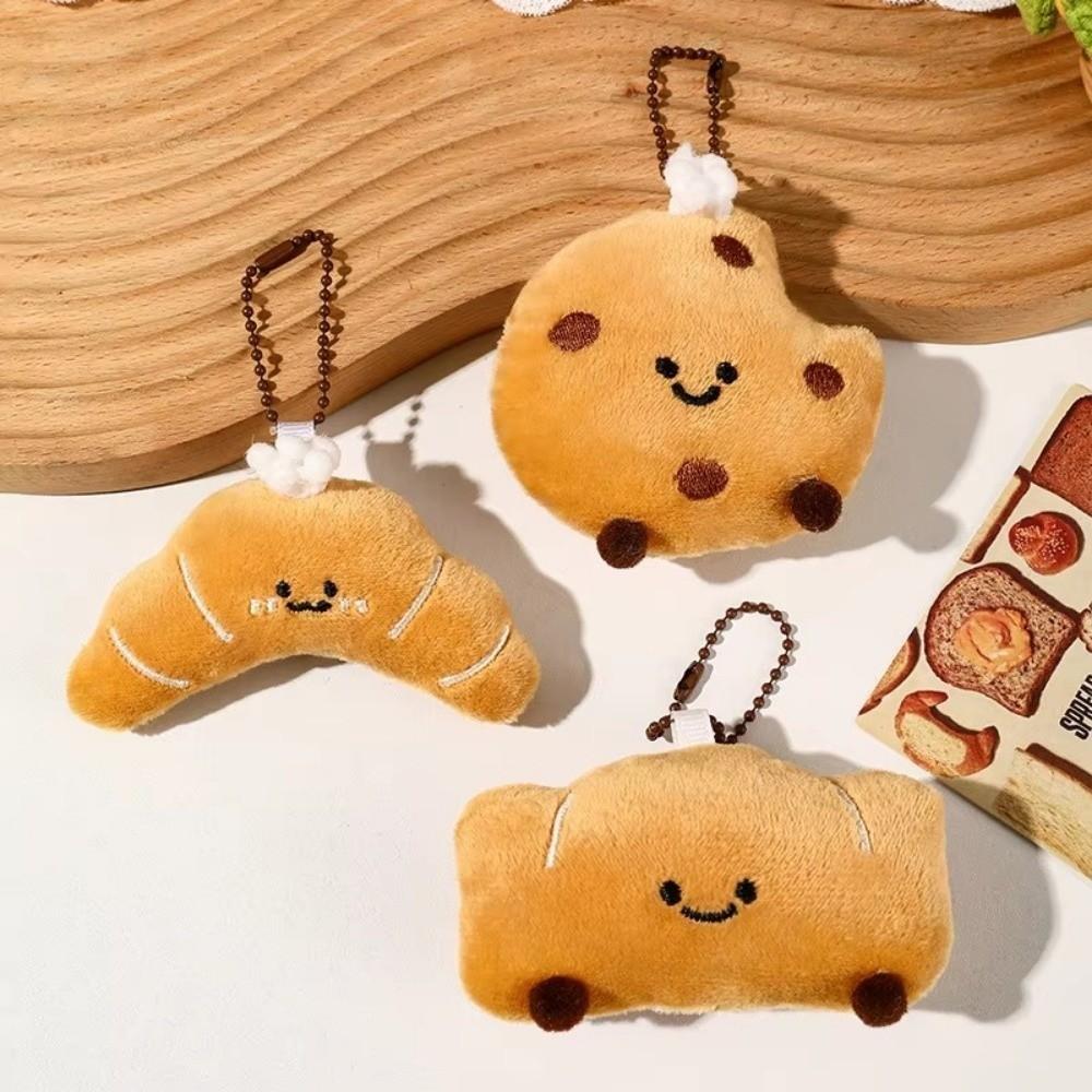 Little Bread Dolls Bags Pendants Plush Key Chain Cute Pendants Keychains Girl Backpack Accessories