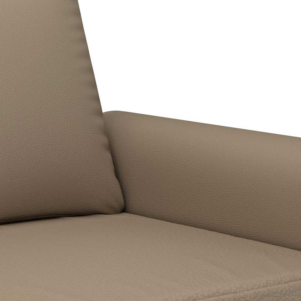 Vidaxl 2-Osobowa Sofa, Kolor Cappuccino, 120 Cm, Sztuczna Skóra