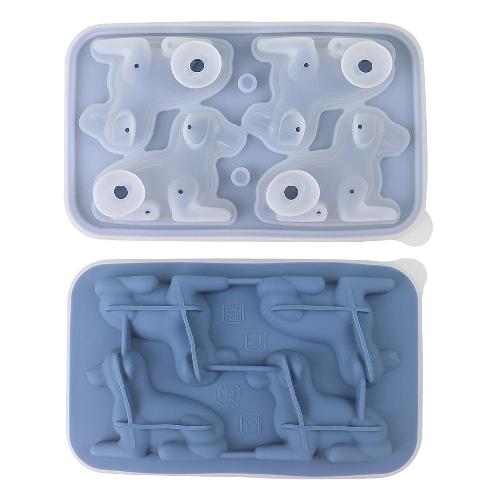 Penguin, French Bulldog, and Alpaca Silicone Ice Cube Mold for Drinks
