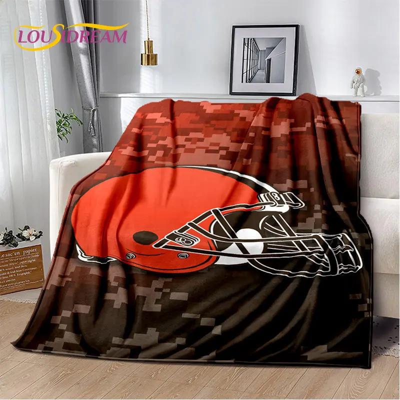 American Football Rugby Soft Plush Blanket,Flannel Blanket Throw Blanket for Living Room Bedroom Bed Sofa Picnic Cover Kids Warm