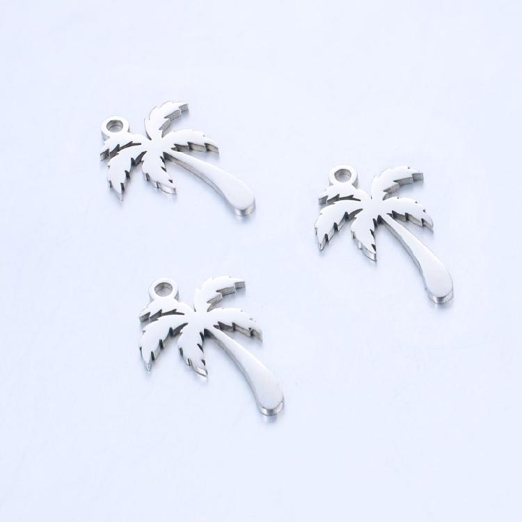 Set of 5 Fashionable Coconut Tree Charm Adornments Fashion Accessory for Personalizing Necklaces and Bracelets
