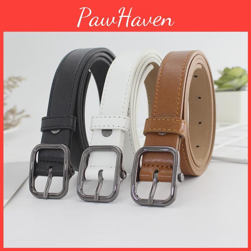 Korean Belt Retrostyle Black With Japanese Buckle For Women Versatile And Ideal For Jeans