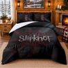 Conjunto de Roupa de Cama Impresso com 3 Peças Padrão Slipknot Lençol Fronha Para Decoração de Quarto
