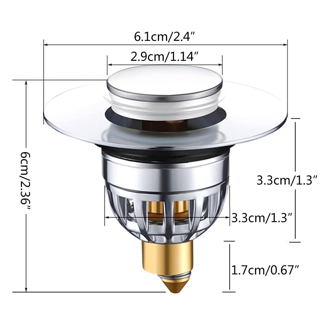 Convenient Sink Stopper Versatile Sink Plug Reliable Bathroom Plug Suitable for Various Sinks Effortless Maintenance