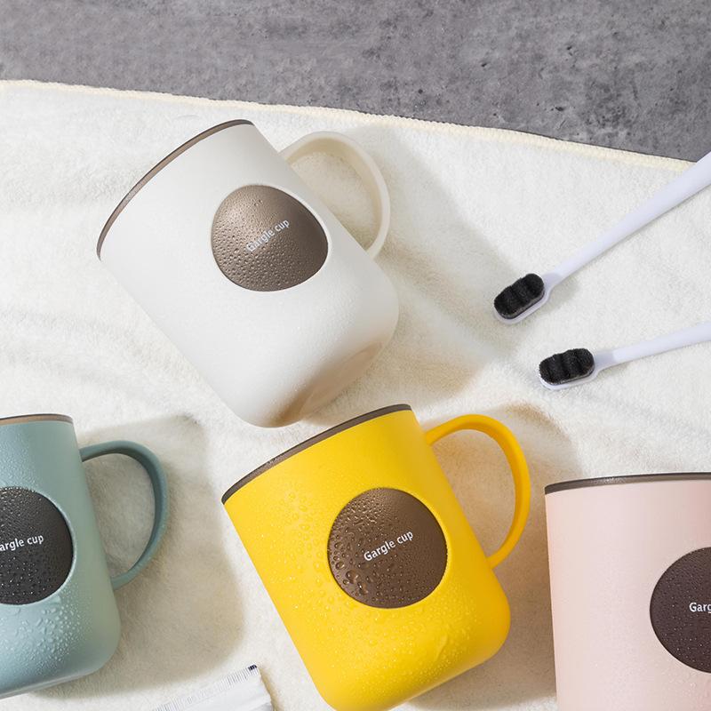 Nordic Plastic Household Toothbrush Cup Storage Holder Couple Portable Travel Mouthwash Cups Water Mug Bathroom Accessories