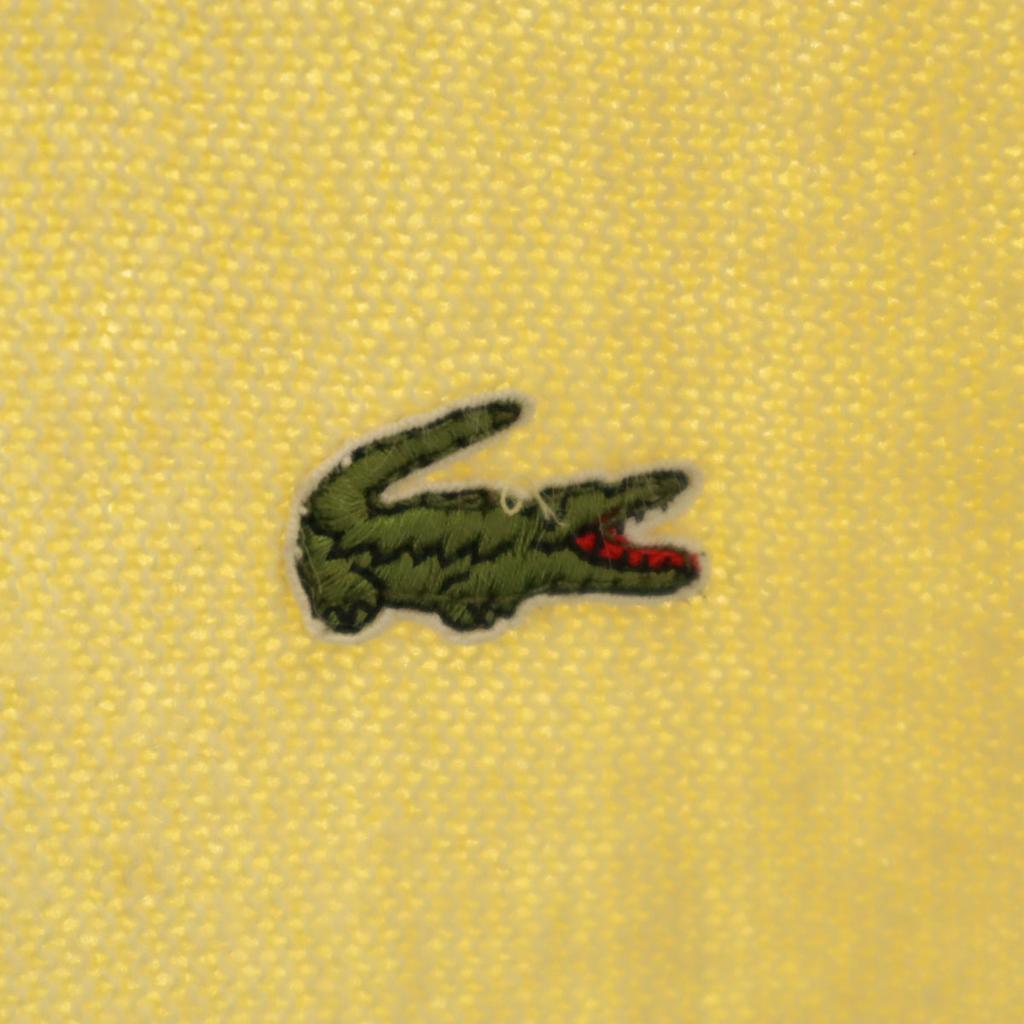 IZOD LACOSTE 90s Made in USA Old Long sleeve V neck knit cardigan S Men's Used
