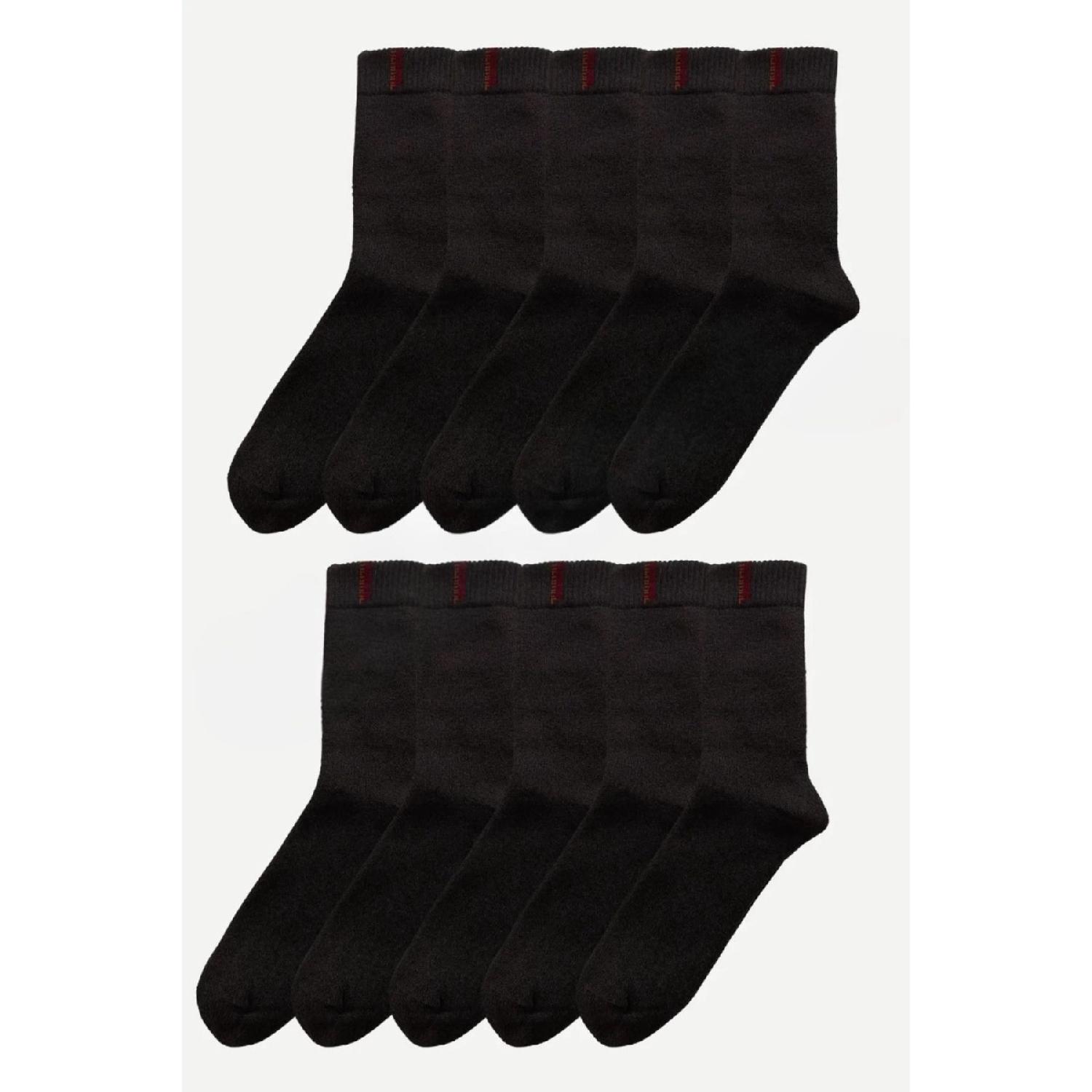 

10 Lu Thermal Socks Winter Thick Men Women Unisex 40-45 чёрный